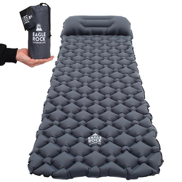 Надувний туристичний килимок каремат Eagle Rock 40DNylon TPU надувний матрац для намету, матрац для авто NAD00312 фото
