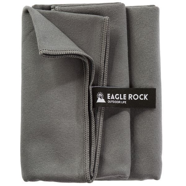 Рушник з мікрофібри Eagle Rock швидкосохнучий для спорту, для походів Туристичний спортивний поглинаючий Gray P1005 фото